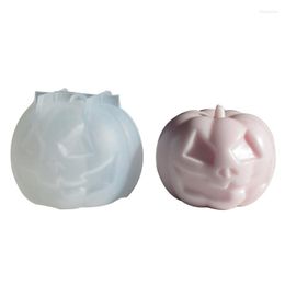 Baking Moulds Devilish Pumpkins Candle Resin Mould 3D For Making DIY Handmade