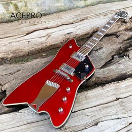 Custom BillyBo Jupiter Metallic Red Color Electric Guitar Block Fingerboard Inlays Chrome Hardware & Tailpiece Free Shipping