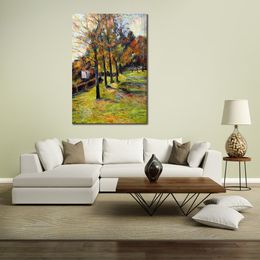 Hand Painted Canvas Art Landscape from Osny at Ny Carlsberg Paul Gauguin Paintings Countryside Landscape Artwork Home Decor