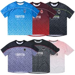 Trapstar t Shirts Mens Football Jersey Designer Tees Women Summer Casual Loose Quick Drying Luxury T-shirts Short Sleeve Street Fashion Tops Nd67