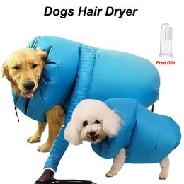 Other Pet Supplies Folding Dog Hair Dryer Portable Drying Bag Efficient Dogs Dryers Blow Cat Winter Pets Cleaning Accessories 230628