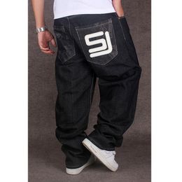 Mens Jeans Black Baggy Hip Hop Designer CHOLYL Brand Skateboard Pants loose Style True HipHop Rap Boy size3046 230629