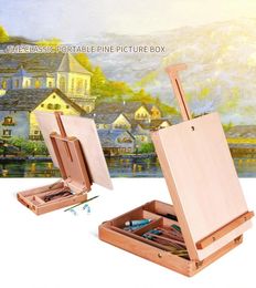 Supplies Wood Easel for Painting Sketch Easel Drawing Desk Table Box Oil Paint Laptop Accessories Painting Art Supplies For Artist Child