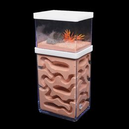 Small Animal Supplies Large Plaster Ant Farm Natural Ecological Big Nest Insect Castle Workshop Pet Anthill House with Feeding Area 230628