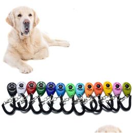 Dog Training Obedience Clicker With Adjustable Wrist Strap Dogs Click Trainer Aid Sound Key For Behavioural Jk2007Kd Drop Delivery Dhy4M