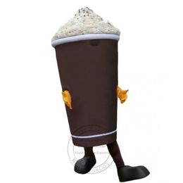 New Adult Chocolate Drinking Cup Mascot Costume Fancy dress carnival Custom fancy costume Ad Apparel