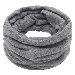 Scarves Neck Warmer Scarf Unisex Winter Knitted Collar Snood Men Women Circle Solid Colour Couple