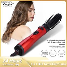 Ckeyin 950W Hair Curler Electric Hair Brush Professional Straigthening Brush Women Dryer Hot Air Brush Styler Comb L230520