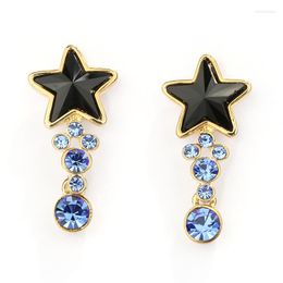 Stud Earrings ER-00607 2023 Christmas Jewellery Silver Plated Five Pointed Star Women 1 Dollar Items Thanksgiving Gift