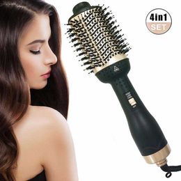 Hair Dryer Brush One-Step Hair Dryer Premium Hot Air Brush With Negative Ion Generator 4 in 1 Hot Air Brush with Fast Drying L230520