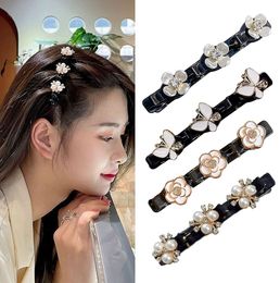 Women's flower clips are used for multi -functional hair clips that weave and shape side clamps, and various styles of bangs are high -quality and durable.