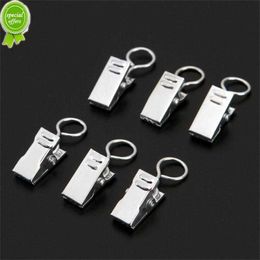 10PCS Stainless Steel Window Curtain Hook Clips Photos Clips Sturdy And Durable Home Window Accessories Solid Iron Drapery Hook