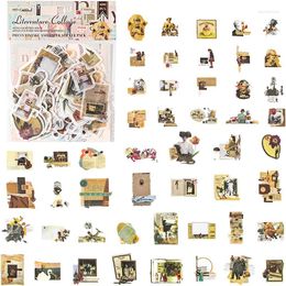 Gift Wrap Vintage Scrapbook Stickers 100 Pcs Washi Aesthetic For Adults Journaling Scrapbooking Junk Journal Supplies