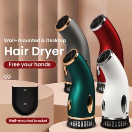 Dryers Wallmounted Desktop Hair Dryer Negative Ion Hair Care Three Gears Constant Temperature Wind Hair Drying Tool Low Noise Design