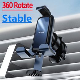 Car Phone Holder Universal Mobile Cell Smartphone Stand Car Air Vent Clip Mount Gravity Support in Car For iPhone Xiaomi Samsung