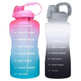 Water Bottles Large Jug With Time Marker Sports Drinking Bottle For Birthday Gifts