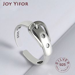 With Side Stones Wave Ring Real 925 Sterling Silver belt Fine Jewellery For Charm Women Birthday party Accessories Gift 230629