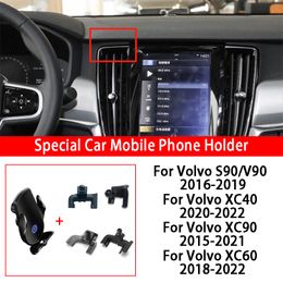 Car Wireless Charging Phone Holder Infrared Induction Fast Charging For Volvo XC40 XC60 XC90 S90 V90 Car Styling Accessories