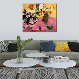 Still-life with Japanese Woodcut Paul Gauguin Painting Landscapes Canvas Art Hand Painted Oil Artwork Modern Home Decor