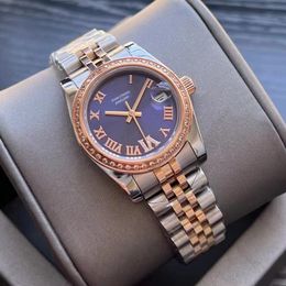 31mm Womens Watch Diamond Iced Out Designer Watches Automatic Mechanical Movement Silver Gold Jubilee Stainless Steel Strap Watches Party Dress Lady Wristwatches