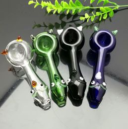 Glass Smoking Pipes Manufacture Hand-blown hookah Bongs Coloured cartoon glass pipe