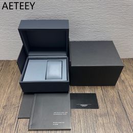 Jewellery Boxes Factory Supplier Grey Watch Box with Tag Original Wooden Gift Case Luxury Brand Papers Card Can Customization AAA Watche 230628