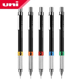 Pencils 1Pcs Uni M5552 Mechanical Pencil Professional Drawing 0.3 / 0.4 / 0.5 / 0.7 / 0.9mm Metal Body Moving Pencil