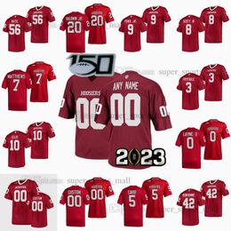 Custom NCAA College Indiana Hoosiers Football Jersey Zack Merrill Mike Katic Michael Penix Jr. Stevie Scott III Micah McFadden Bonhomme Jack Tuttle Any Name Number