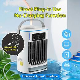 Desktop Cold Fan, Plus Water Cooling Air Conditioner Fan, USB Five-hole Spray Office Mini Electric Fan, Cooling Fan