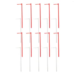 Hangers 20 Sets Solid Windmill Pole Rods Making Pinwheel Plastic Wands Kids Toy Poles Child Suits