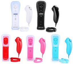 For Nintendo Wii / Wii U 2in1 Wireless Remote Controller Nunchuk Adapter Gamepad Joystick Combo Set--no Motion Plus