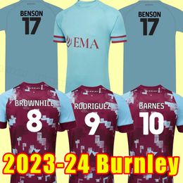 2023 2024 BURN LEYs soccer jerseys Kompany Benson Zarulli Jay camiseta de futbol 23 24 Rodriguez Brownhill Rodriguez home away football shirt T Training uniform