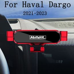 Car Phone Holder For Haval Dargo 2021 2022 2023 Car Styling Bracket GPS Stand Rotatable Support Mobile Accessories