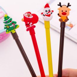 Pens 40pcs Gel Pen Cartoon Christmas Neutral Pen for Writing Student Office Pens Stationery Wholesale Gifts Animal Stationary Kids