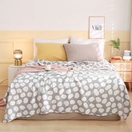 Blankets Nordic Style Summer Cooling Cotton Bedspread Soft Breathable Picnic Sofa Blanket Bedding Coverlet Sleeping Nap Quilt Home Decor 230628