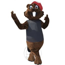 Hot Sales Lovely Beaver Mascot Costume Birthday Party Cartoon theme fancy dress Ad Apparel