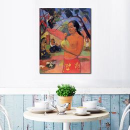 Woman Holding A Fruit Ii Paul Gauguin Paintings Reproduction Hand Painted Canvas Art Landscape Artwork for Wall Decor