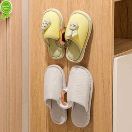 Shoe PET Rack No Punching Bathroom Simple Slipper Hook Family Storage Slippers Rack And Space-saving For Home Bathroom Toilet