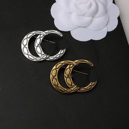 Classic Brand Luxury Desinger Brooch Women Letters Brooches Suit Pin Fashion Jewellery Clothing Decoration Accessories Gifts