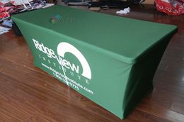 Custom Logo Printed Fitted Cover Display Tablecloth Table Cloth for Trade Show