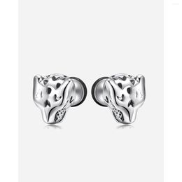 Stud Earrings Men's And Women's Stainless Steel Fashion Simple Brand Leopard Head Female Jewellery Senior Sense Of Trendy Gift