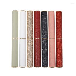 Storage Bottles 10pcs/lot Shiny Long Tube Lipstick Top Grade Lip Sub Package DIY Empty High-end PU Container