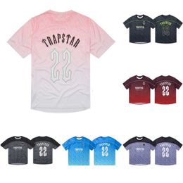 Trapstar Football Jersey Mens t Shirt Designer Short Sleeve Summer Cause Hip Hop Street Tops 5j11