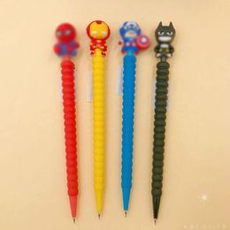 Pencils 36 pcs/lot Creative Hero Series Mechanical Pencil Cute 0.5mm Automatic Pens Stationery gift School Office writing Supplies