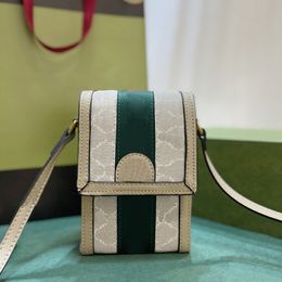 Mini Phone Bag Designer Bag Borsa in pelle da uomo e da donna Borsa a tracolla con stampa vintage Borsa di alta qualità 696056
