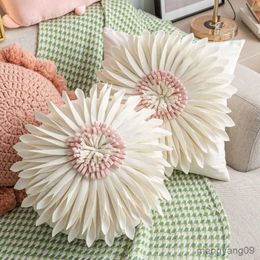 Cushion/Decorative Fashion Flower Shaped Cushion Cover for Bedside Cushion Cases Throw Only Cushion Cover R230629