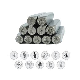 Stamps Metal Stamping Metal Stamp Metal PunchStamp Metal Stamping Kit Tree Leather Stamps Jewellery Stamping Tool 1/4 6mm 230628