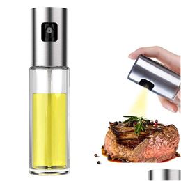 Cooking Utensils Olive Oil Sprayer Food-Grade Glass Bottle Dispenser For Bbq Salad Kitchen Baking Roasting Frying 100Ml Jk2005Kd Dro Dhrlm