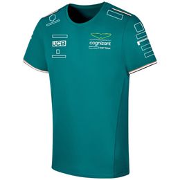 Men's T-shirts 2023 F1 Formula One Team T-shirts Mens and Womens Round Neck Sports Racing Clothes High-quality Short-sleeved Quick-drying T-shirts 2w71