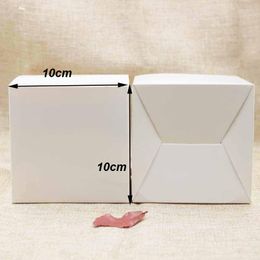 Gift Wrap 30PCS White Paper Box Gold/kraft/black Wedding Gift/candy Favors Display Packing 10 10cm Size